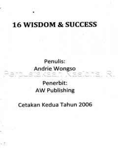 16 Wisdom & Success